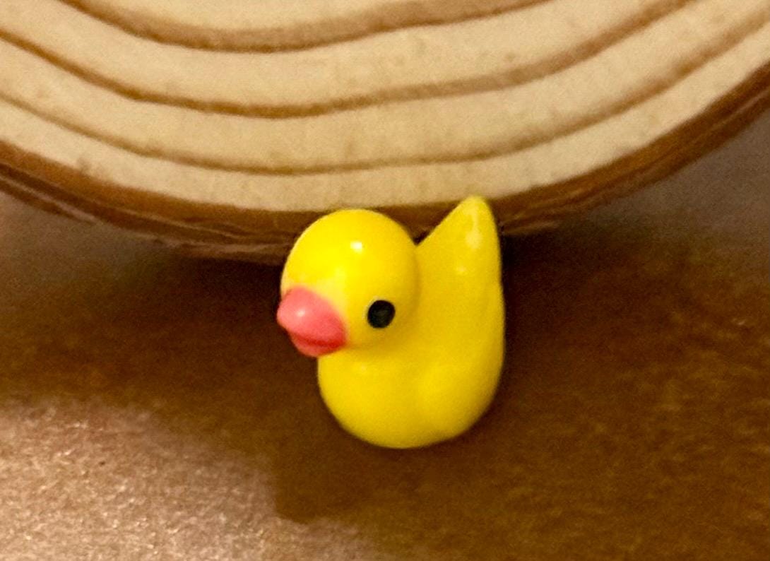 miniature yellow ducks-set of 3