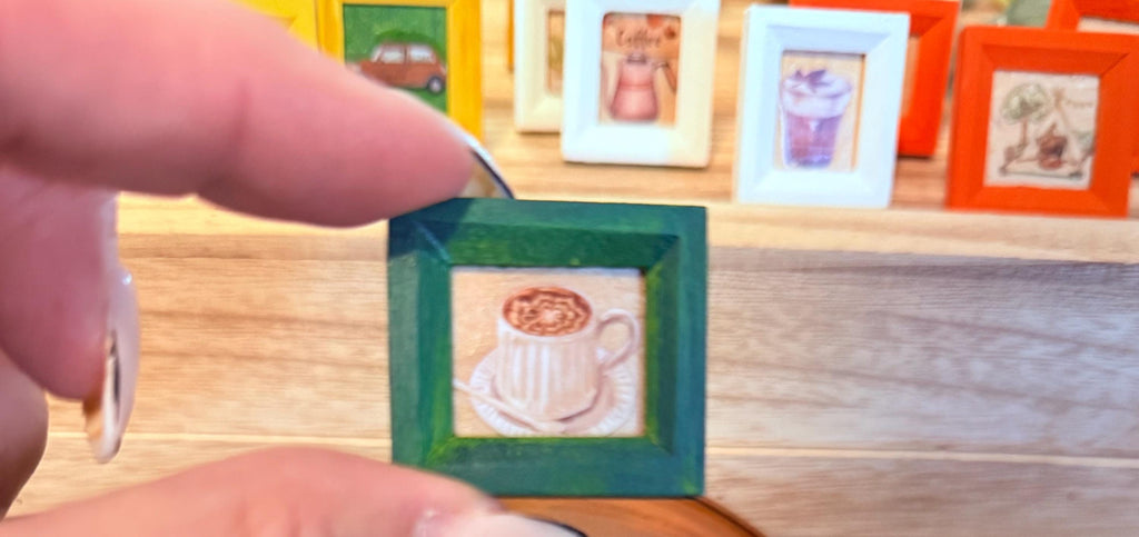 miniature framed art-1:12 dollhouse scale