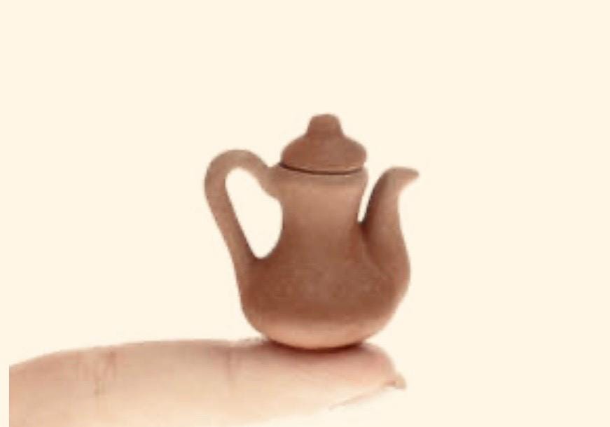 Miniature Terra Cotta clay teapot