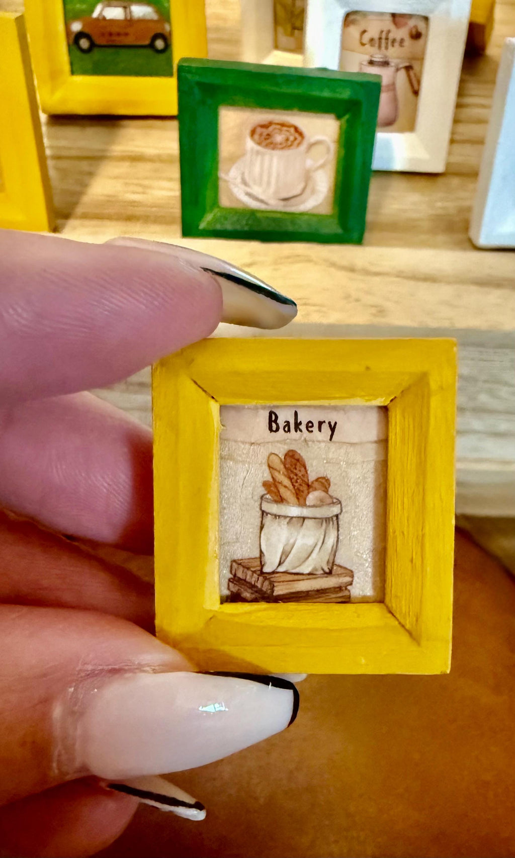 miniature framed art-1:12 dollhouse scale