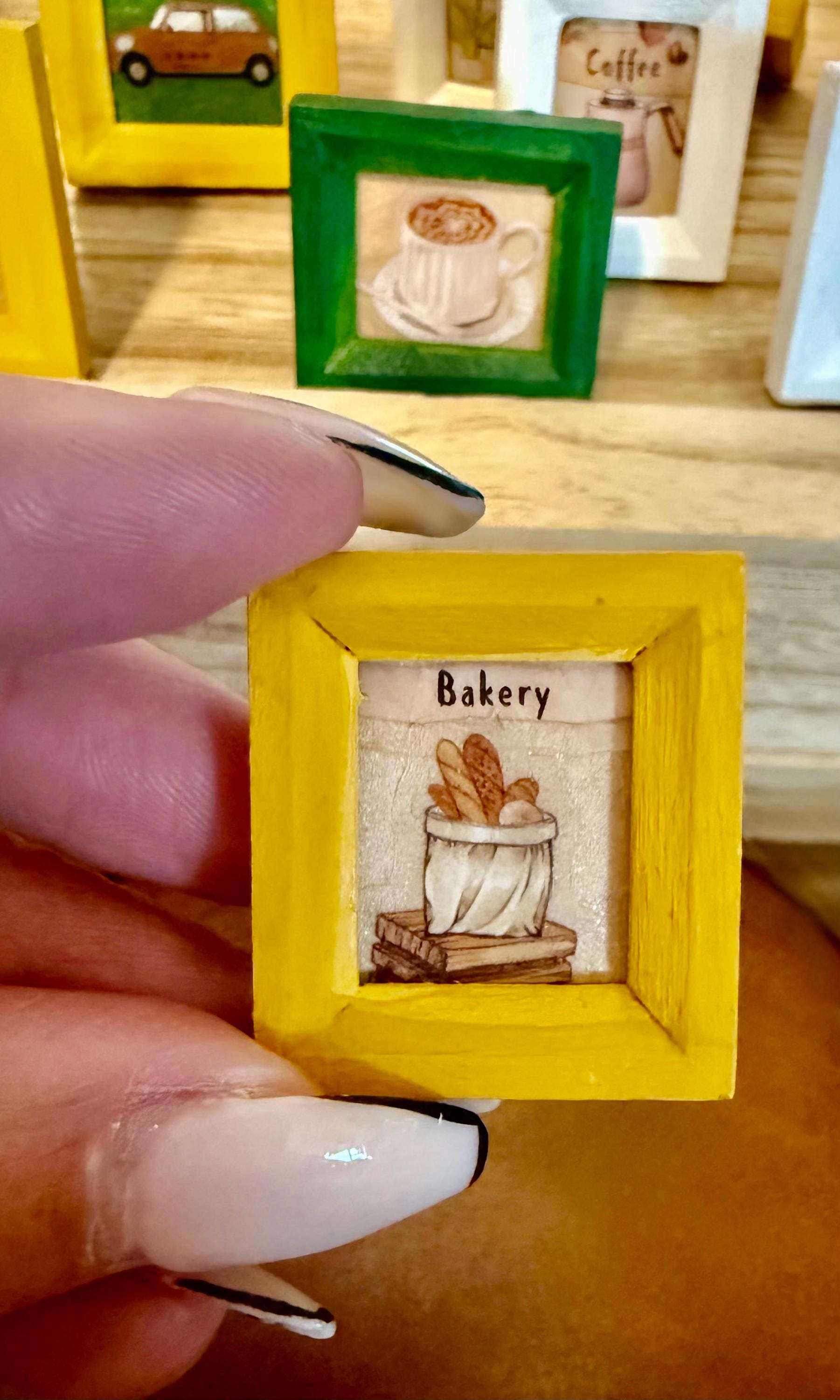miniature framed art-1:12 dollhouse scale