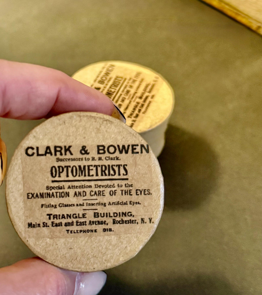 miniature vintage gift boxes- optometrist theme