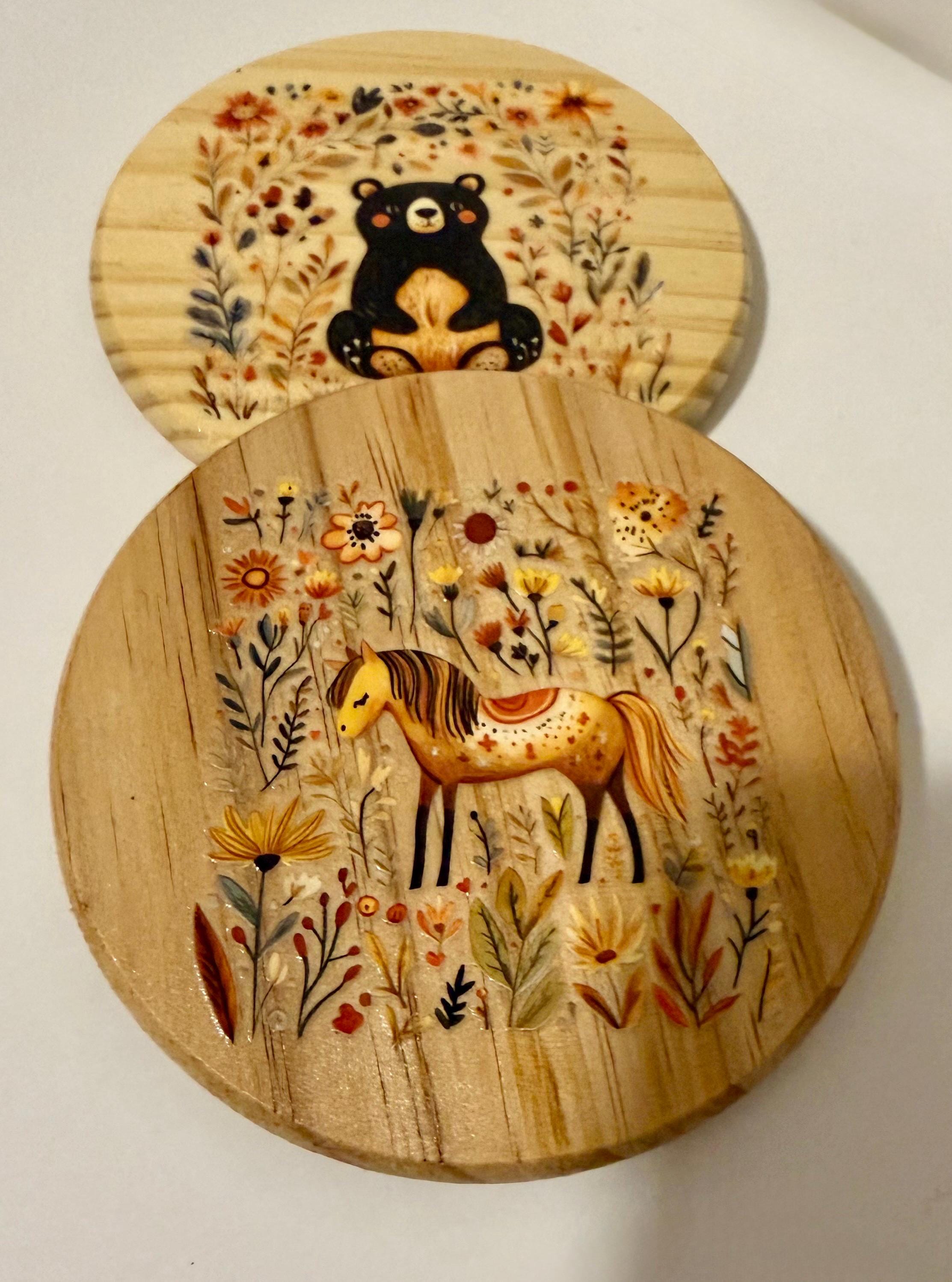 Coaster set of 4-Animals