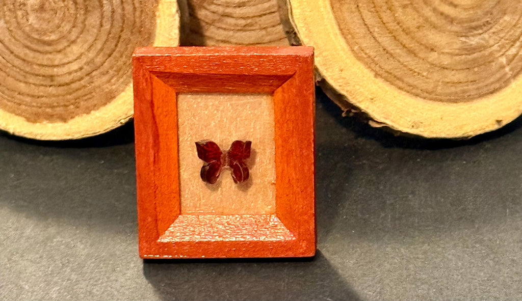 Miniature frame with butterfly-1:12 scale
