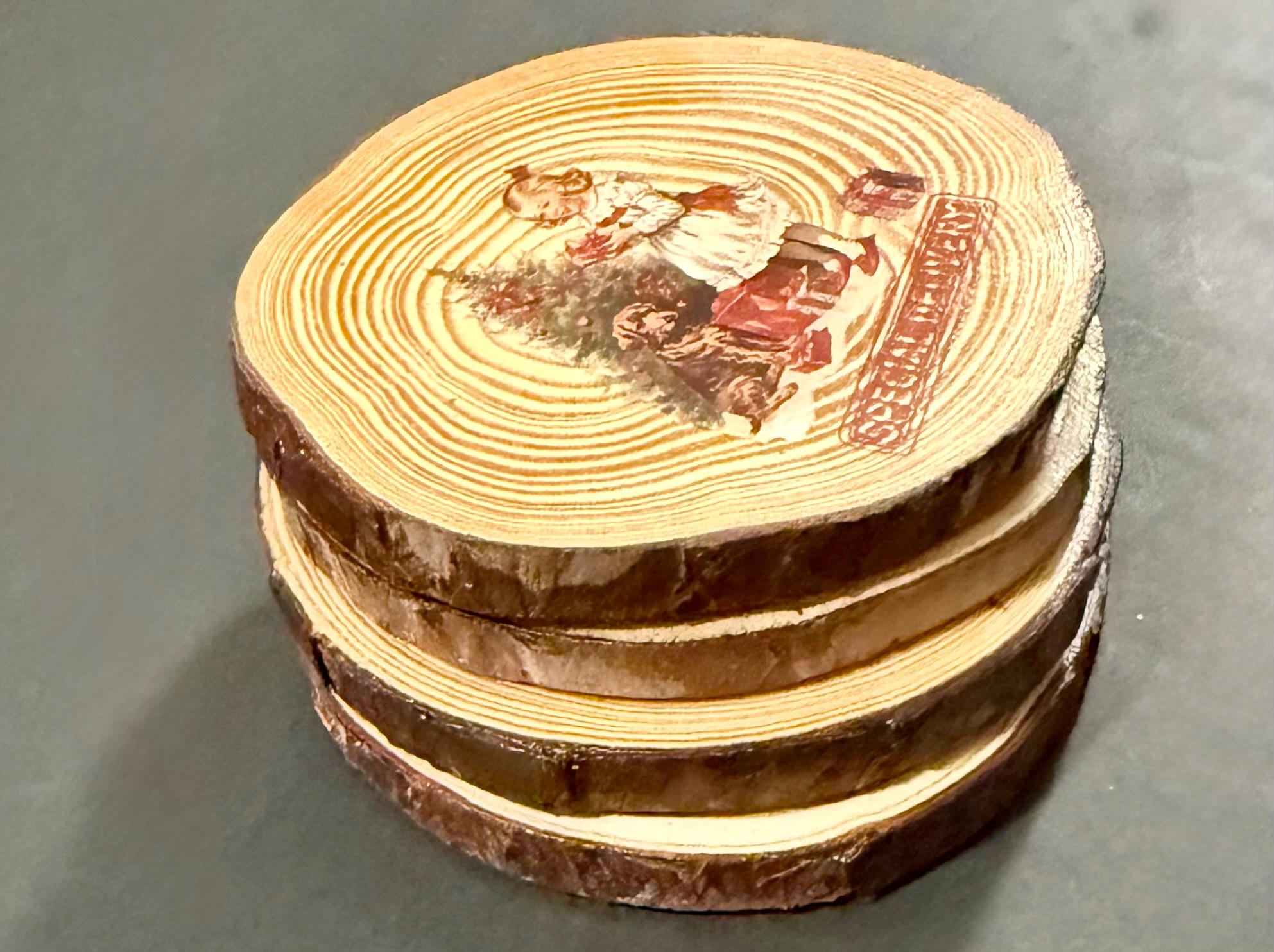 Coaster  set of 4- Vintage Christmas design