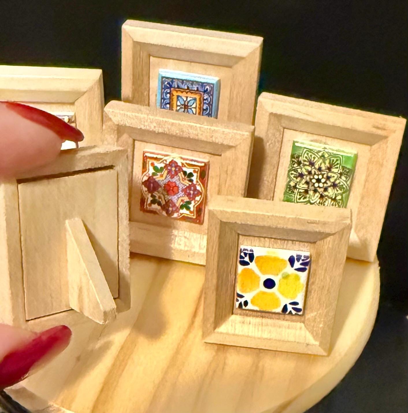 miniature tile frame art-1:12 scale