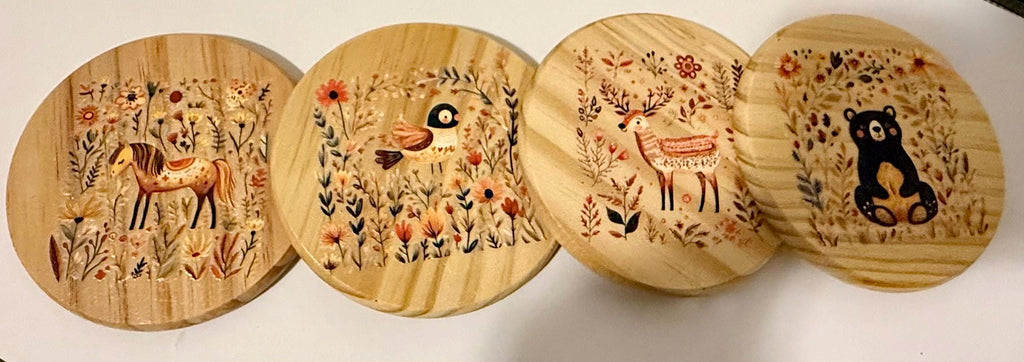 Coaster set of 4-Animals