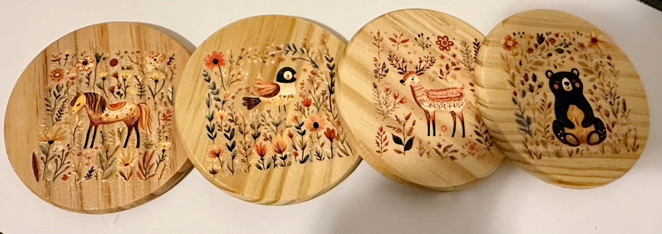 Coaster set of 4-Animals