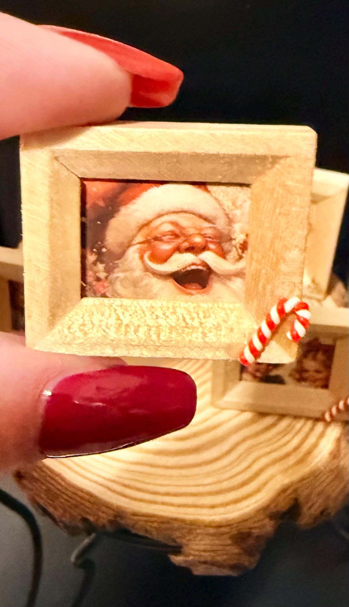 Miniature Christmas framed art