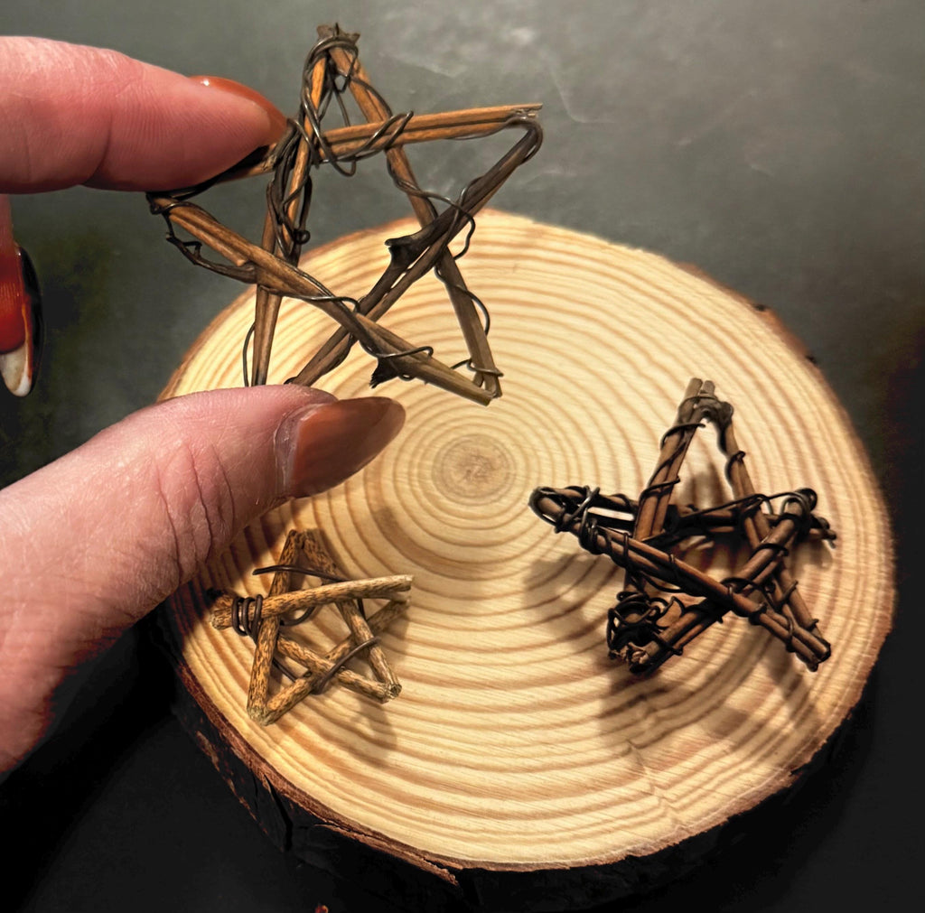 Miniature Grapevine Stars-set of 3