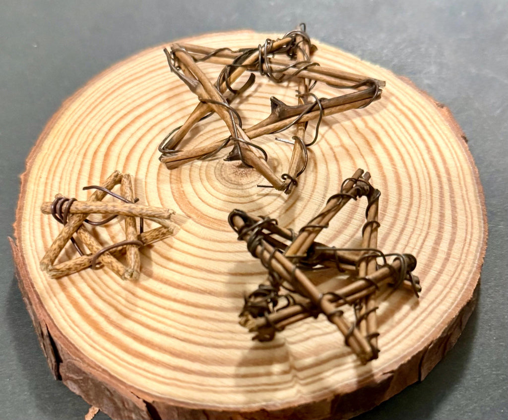 Miniature Grapevine Stars-set of 3