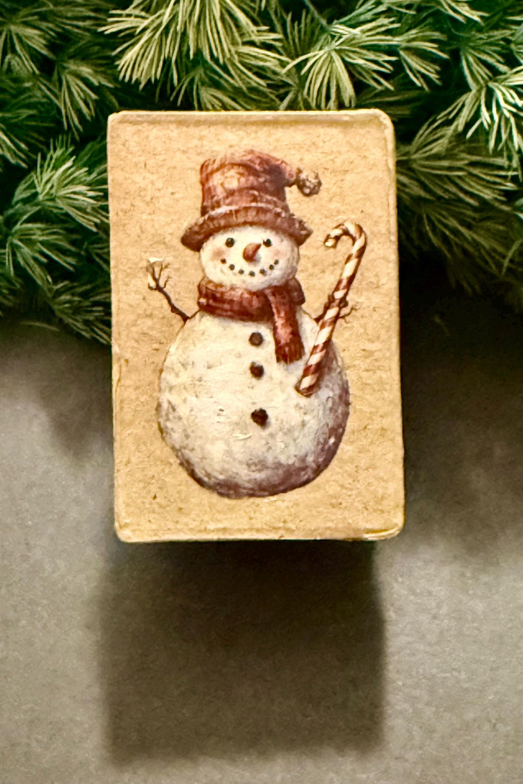 Miniature Christmas Snowman theme Gift Box with miniature(s) inside
