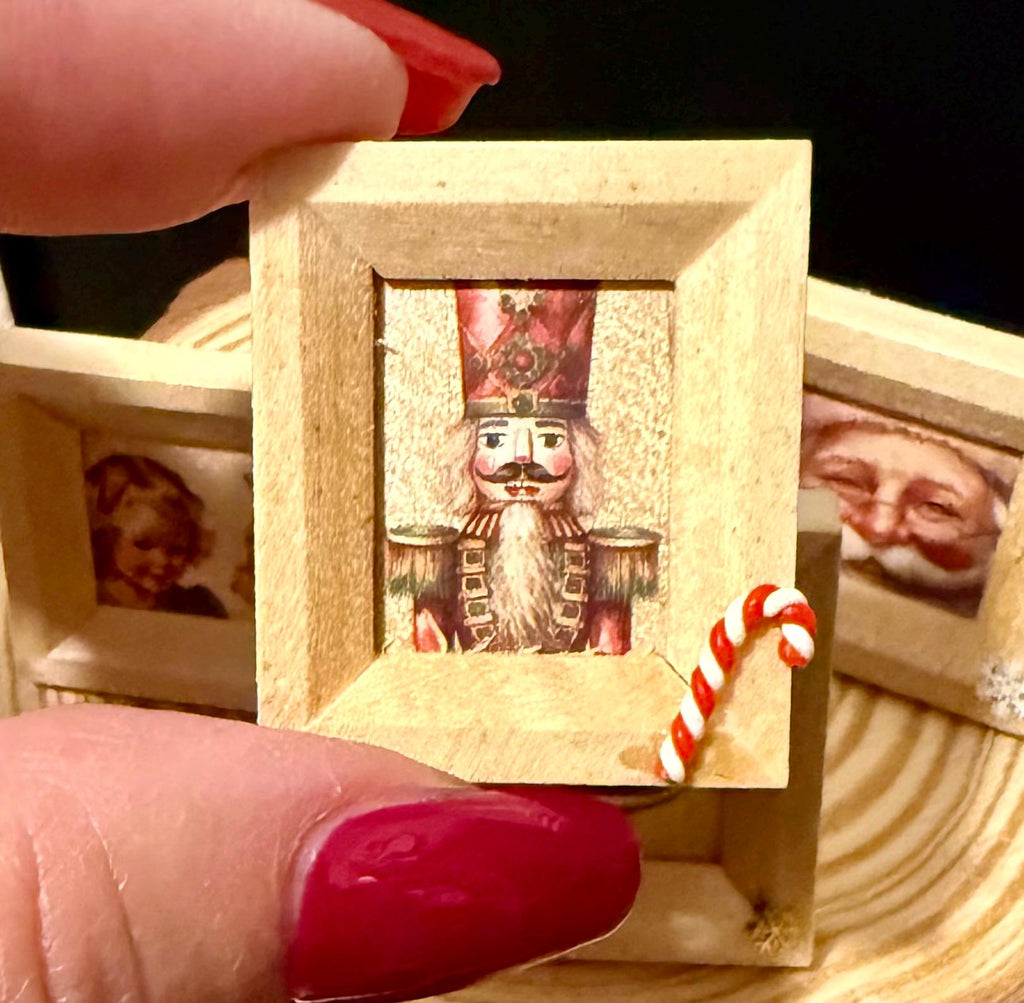 Miniature Christmas framed art