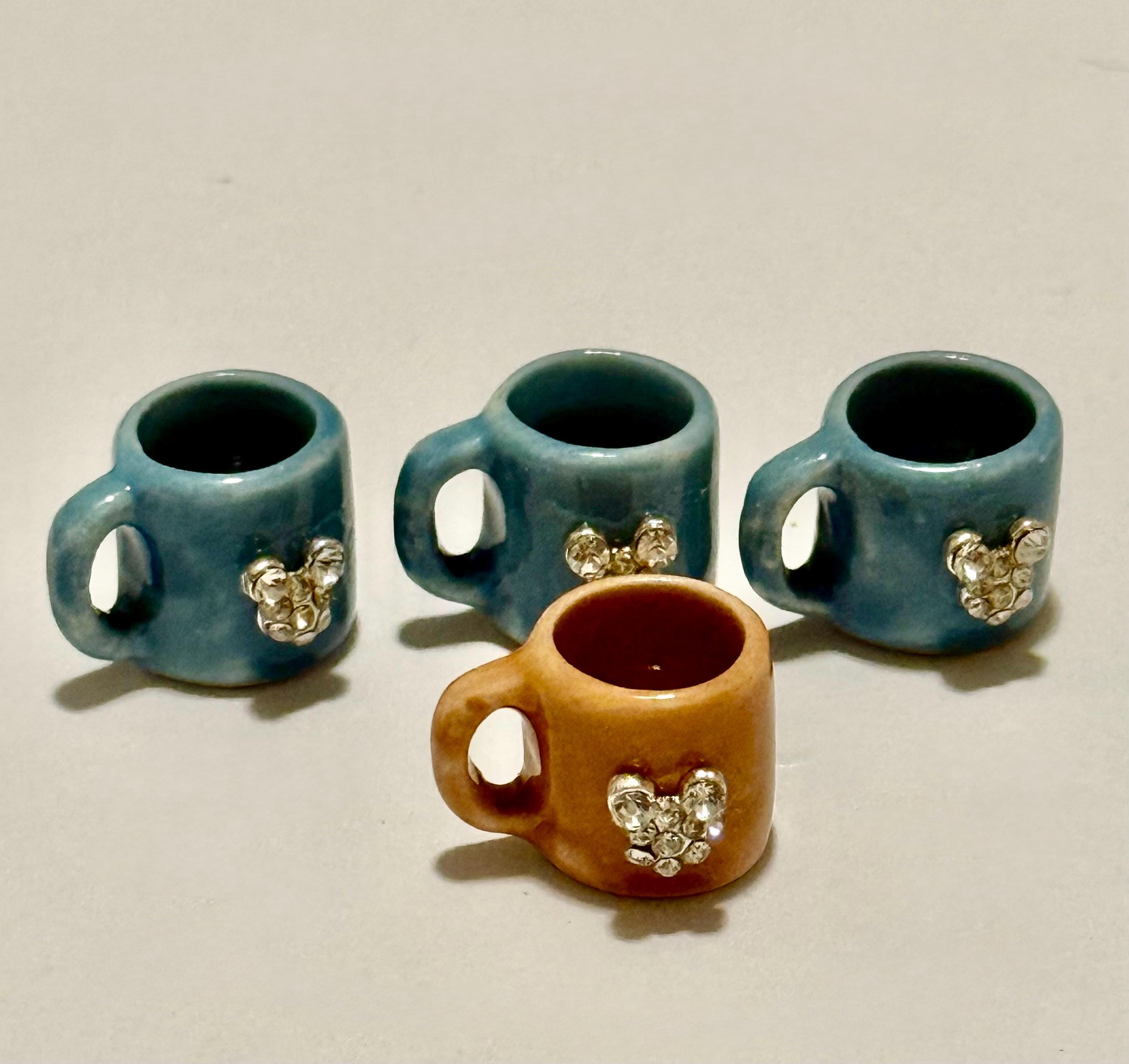 Miniature Mickey Mouse Coffee Mugs- 1/2”-1”