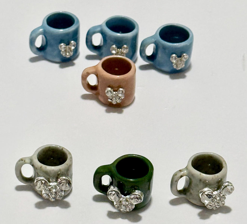 Miniature Mickey Mouse Coffee Mugs- 1/2”-1”