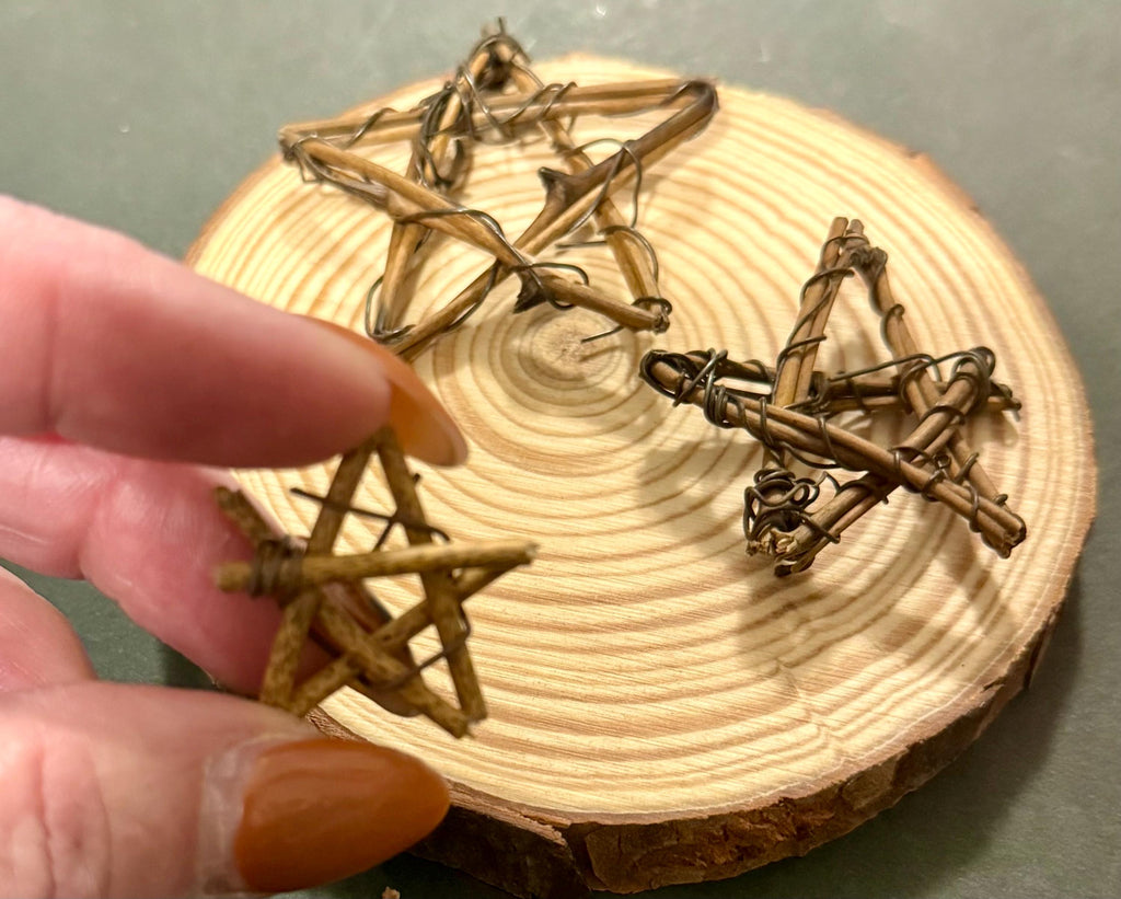 Miniature Grapevine Stars-set of 3