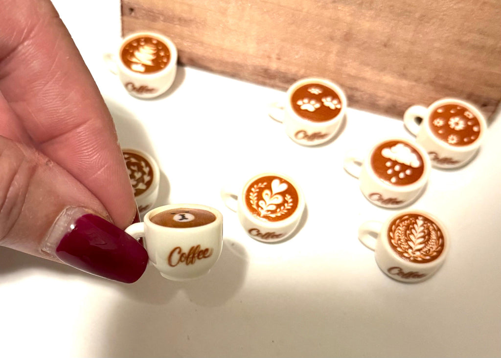 Miniature Winter Coffee Latte Mugs