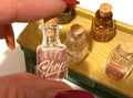 Miniature Vintage Product Designed Glass Bottle Jars