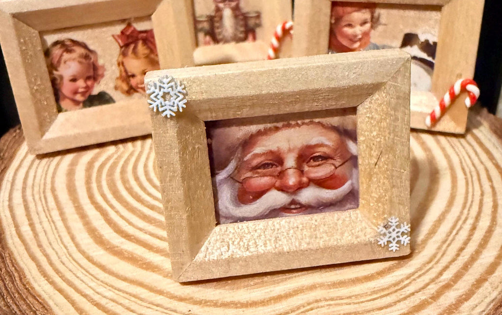 Miniature Christmas framed art