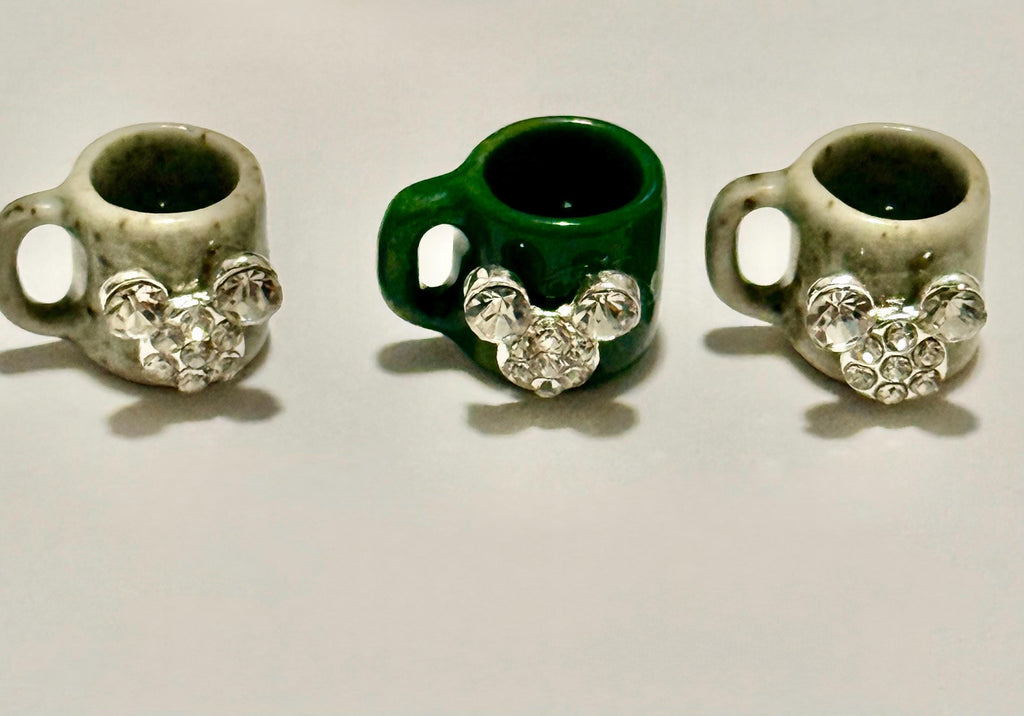Miniature Mickey Mouse Coffee Mugs- 1/2”-1”