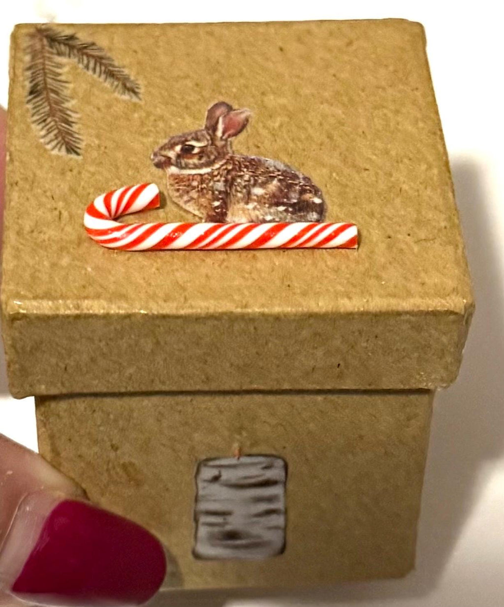 Miniature Christmas theme Gift Boxes with miniature pillows inside