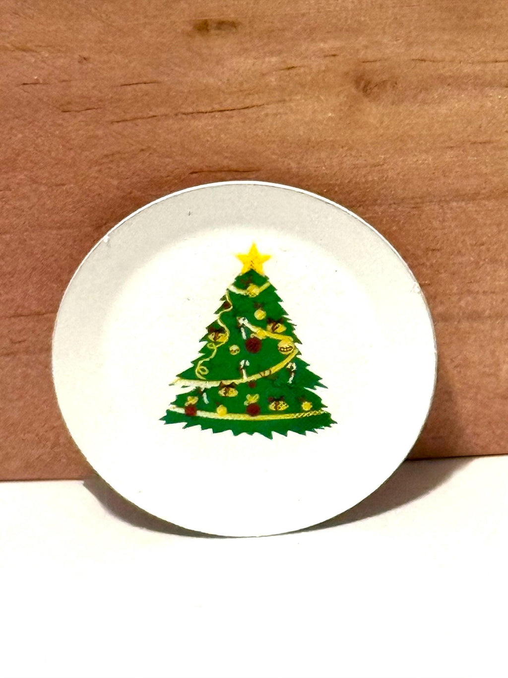 Miniature Christmas Plate and Coffee Cup Set