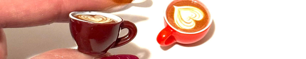 Miniature Heart Coffee Latte Mugs