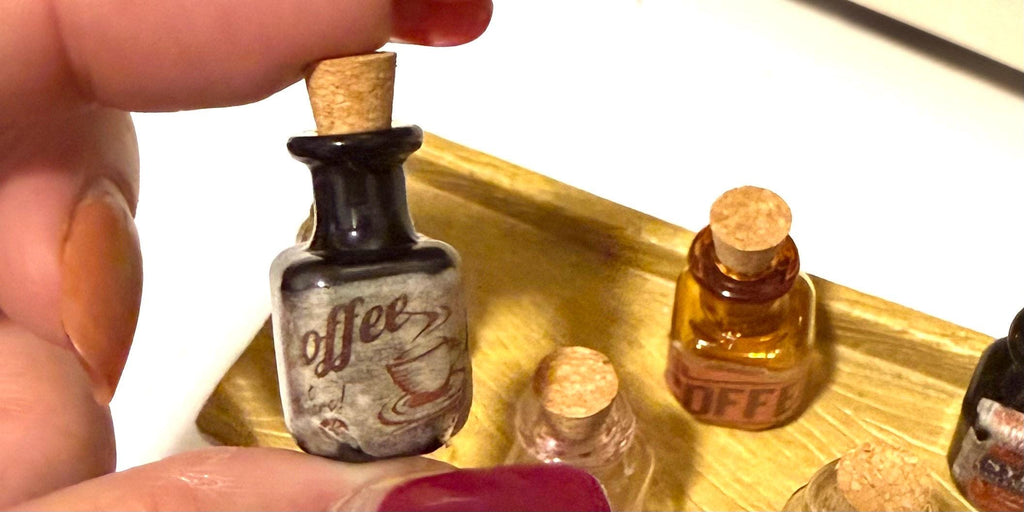 Miniature Vintage Product Designed Glass Bottle Jars