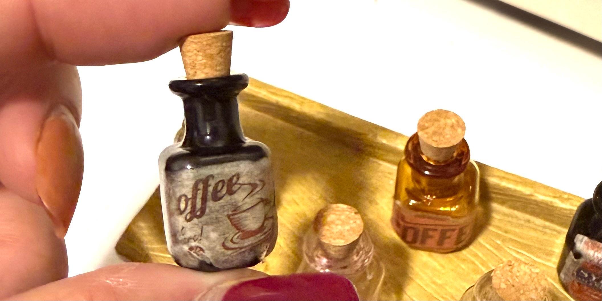 Miniature Vintage Product Designed Glass Bottle Jars