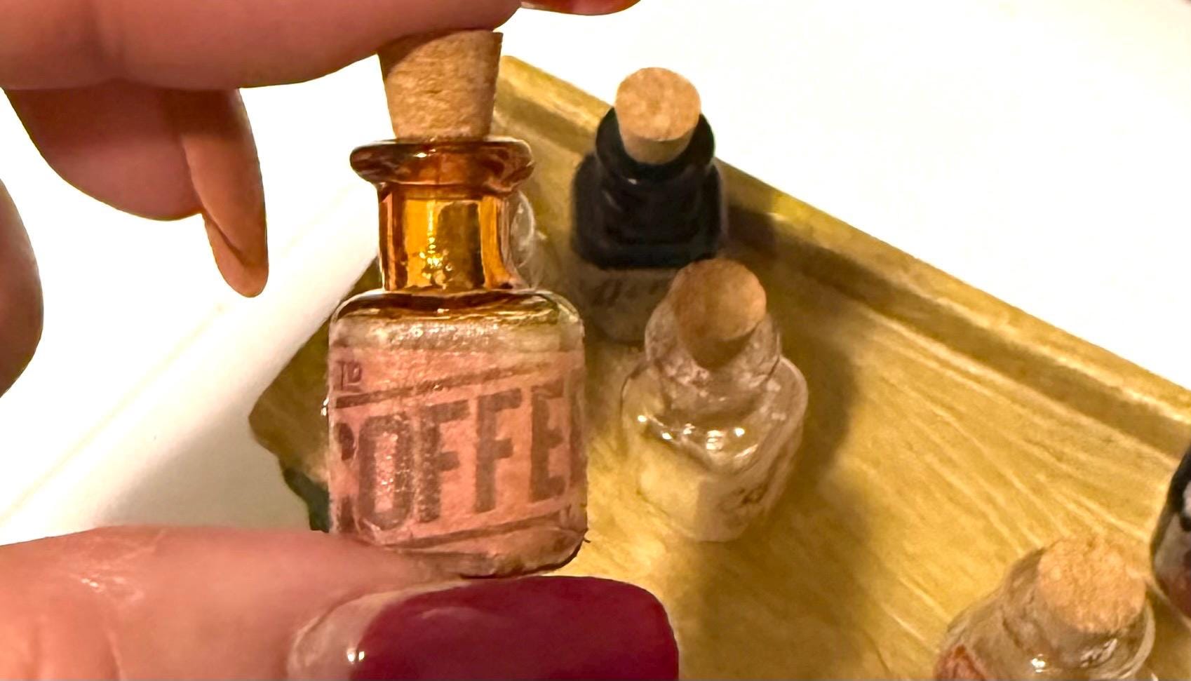 Miniature Vintage Product Designed Glass Bottle Jars