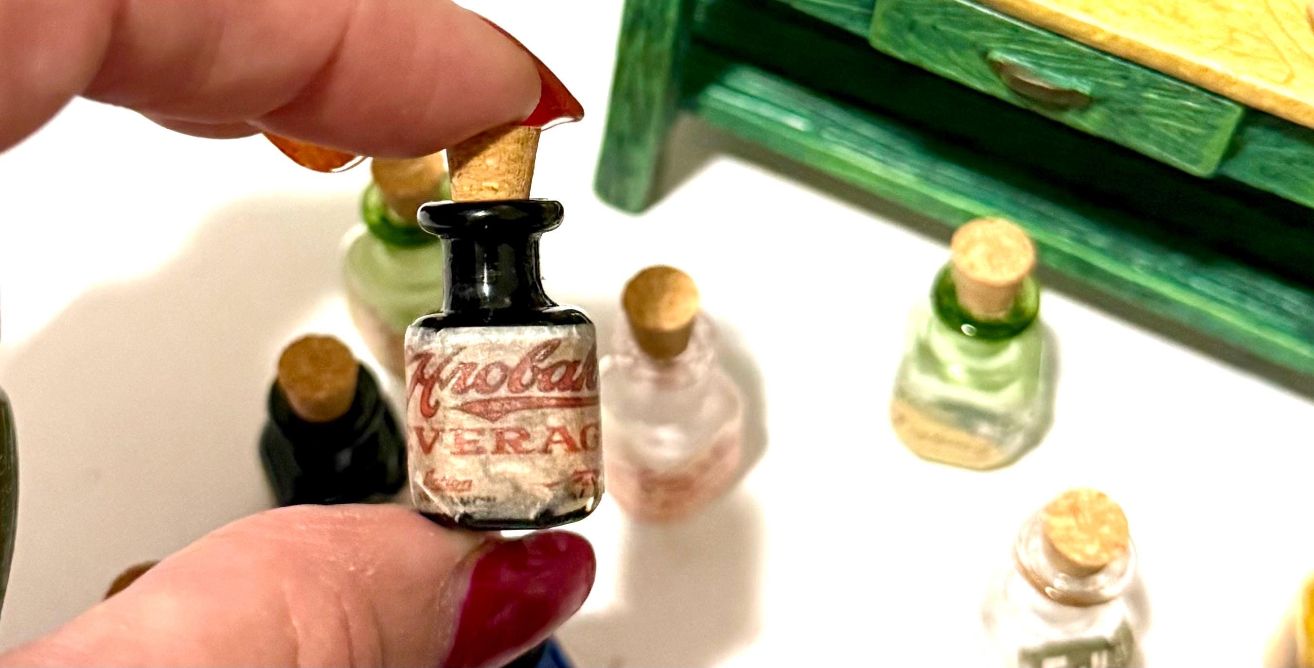 Miniature Vintage Product Designed Glass Bottle Jars