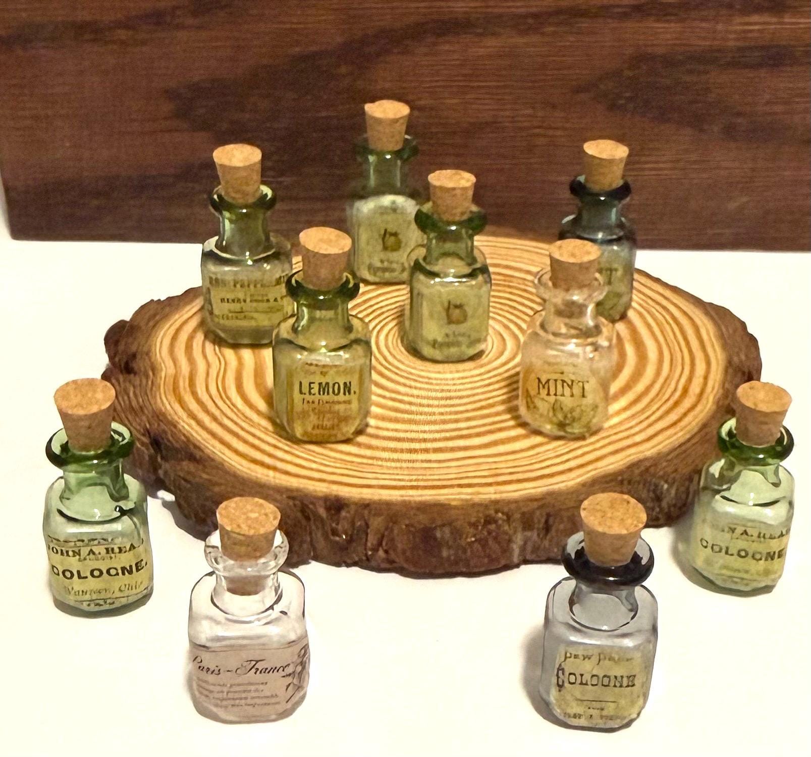 Miniature Vintage Designed Glass Jars