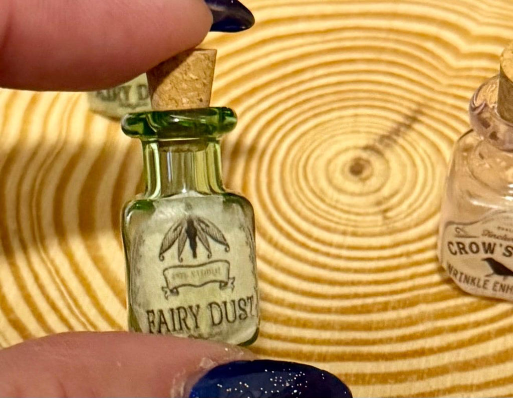 Miniature Apothecary designed Glass Jars with cork