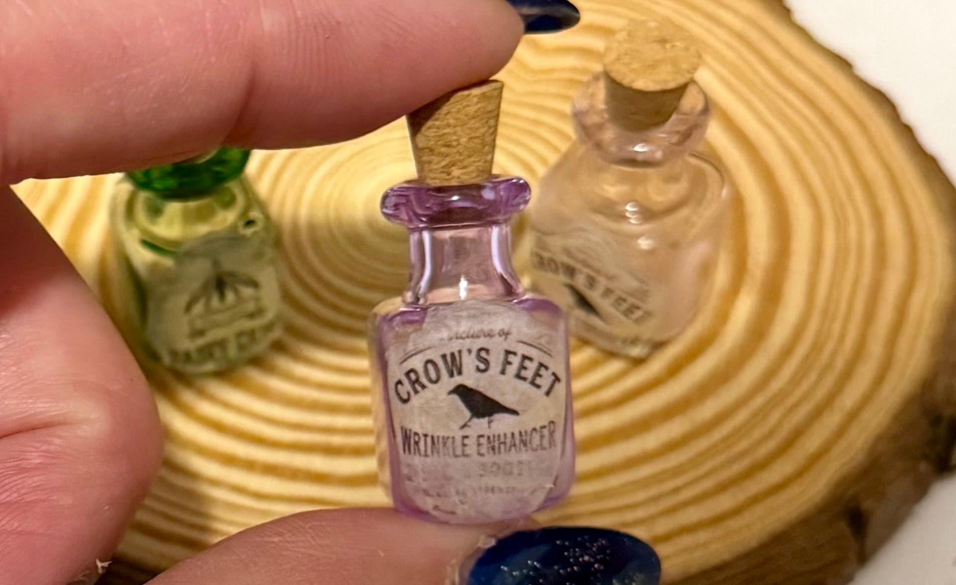 Miniature Apothecary designed Glass Jars with cork