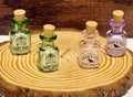 Miniature Apothecary designed Glass Jars with cork