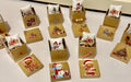 Miniature Christmas theme Gift Boxes with miniature pillows inside