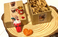 Miniature Coffee drinks and Pastries Paper Mache gift box: With  miniatures