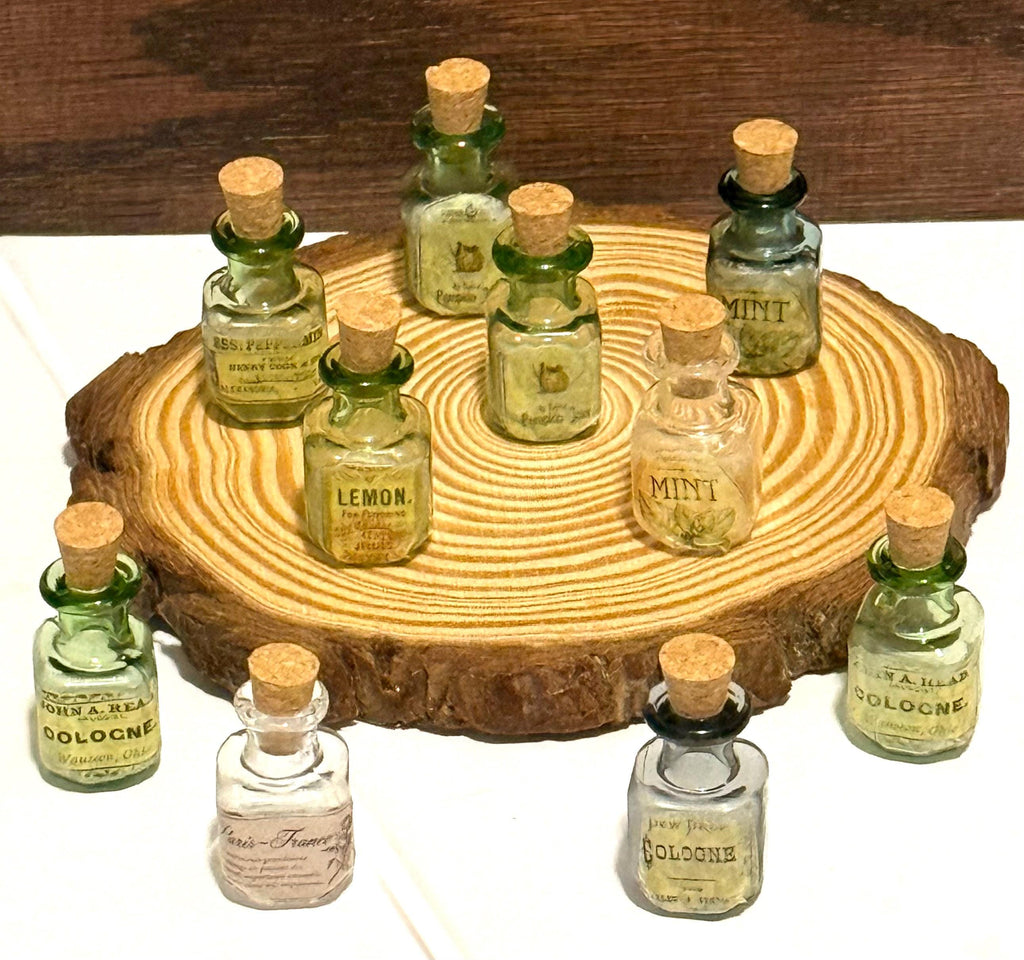 Miniature Vintage Designed Glass Jars
