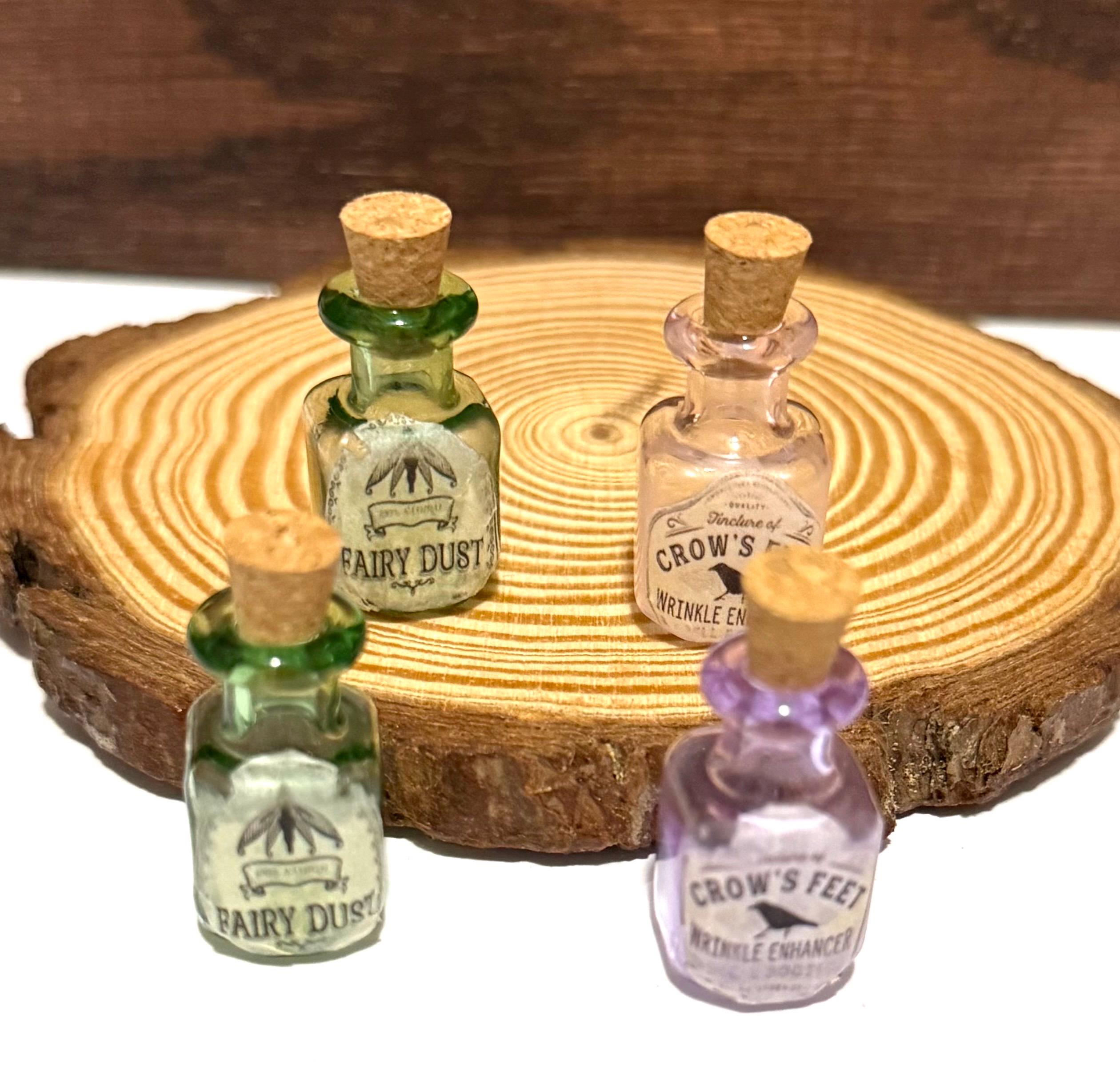 Miniature Apothecary designed Glass Jars with cork