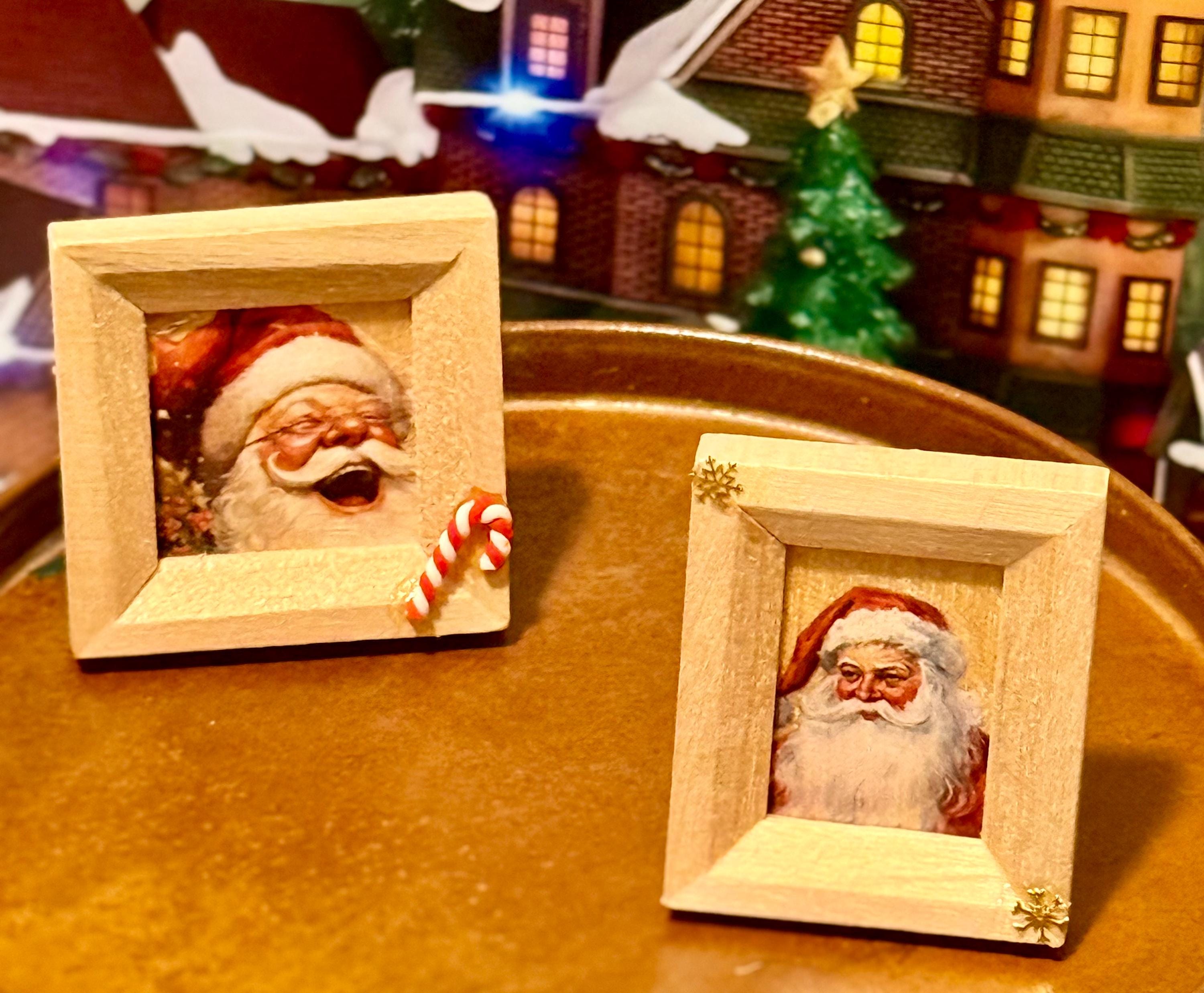 Miniature Christmas framed art
