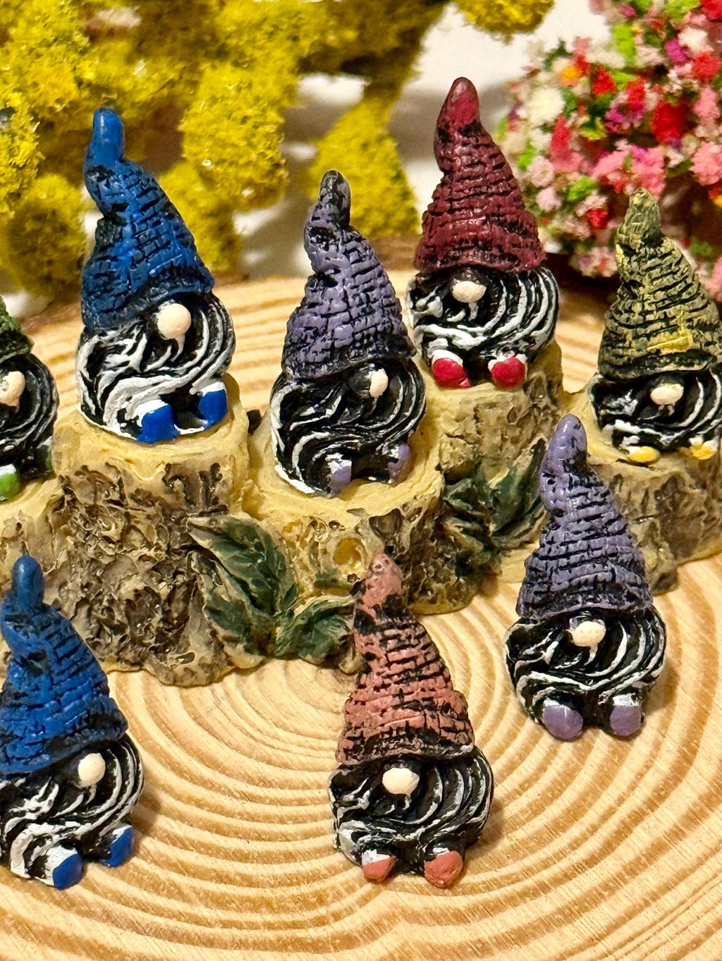Miniature Woodland Gnome figurines