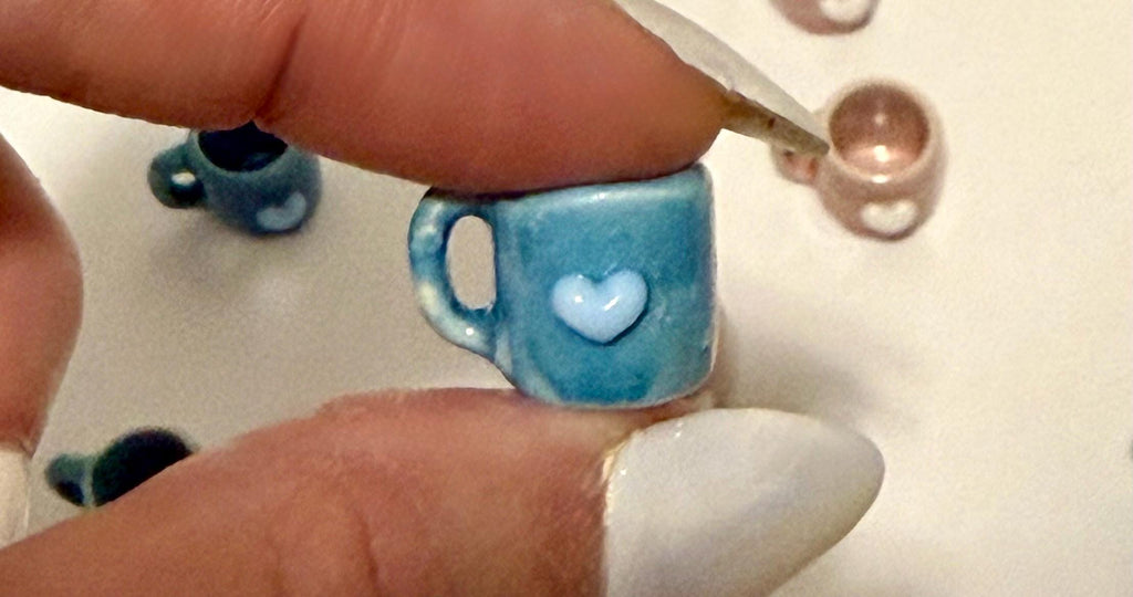 miniature heart coffee mugs