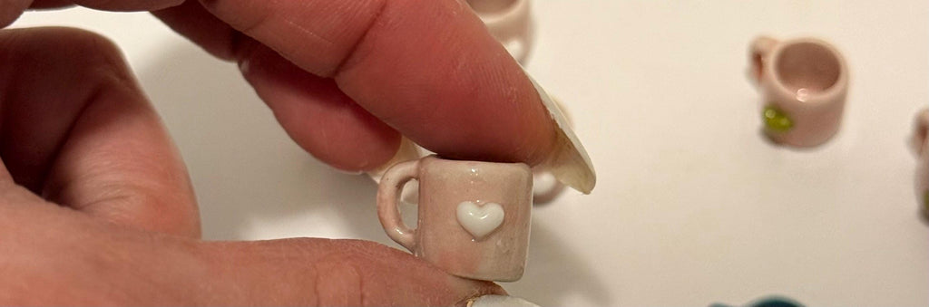 miniature heart coffee mugs