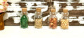 Miniature dollhouse glass jar filled kitchen Spice collection : 4 in set