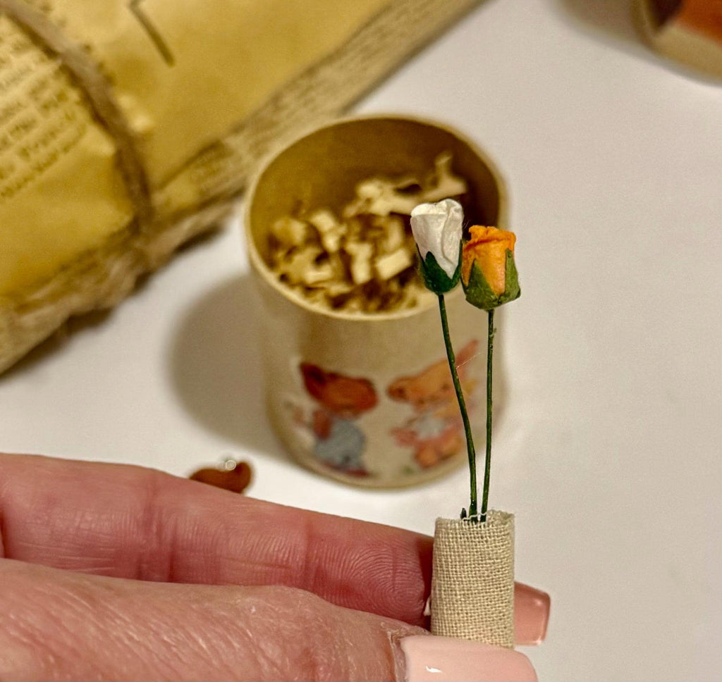 Miniature Paper Mache Valentines/Love themed Gift Boxes with Minis