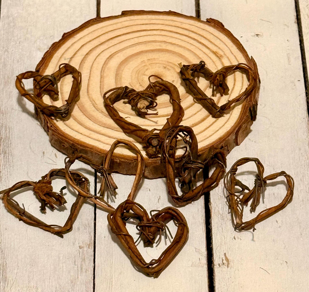 Miniature grapevine hearts-set of 3