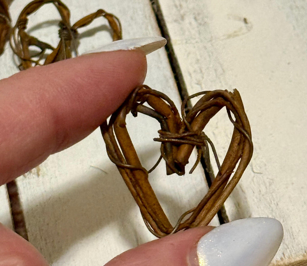 Miniature grapevine hearts-set of 3
