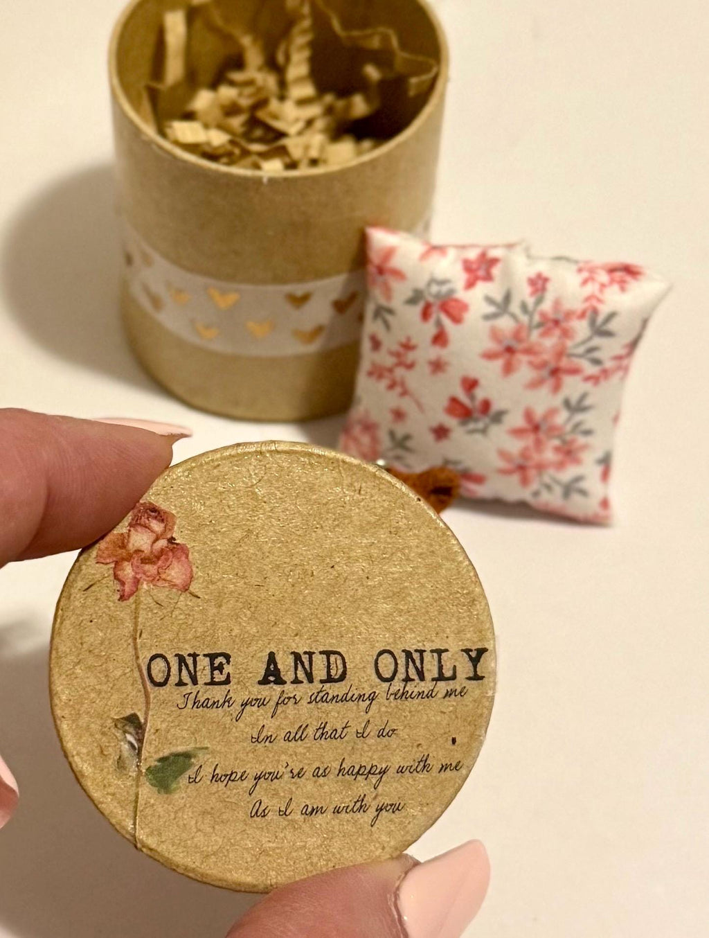 Miniature Paper Mache Valentines/Love themed Gift Boxes with Minis