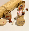 Miniature Paper Mache Valentines/Love themed Gift Boxes with Minis