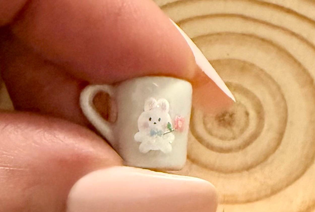 Miniature Easter Bunny coffee mugs